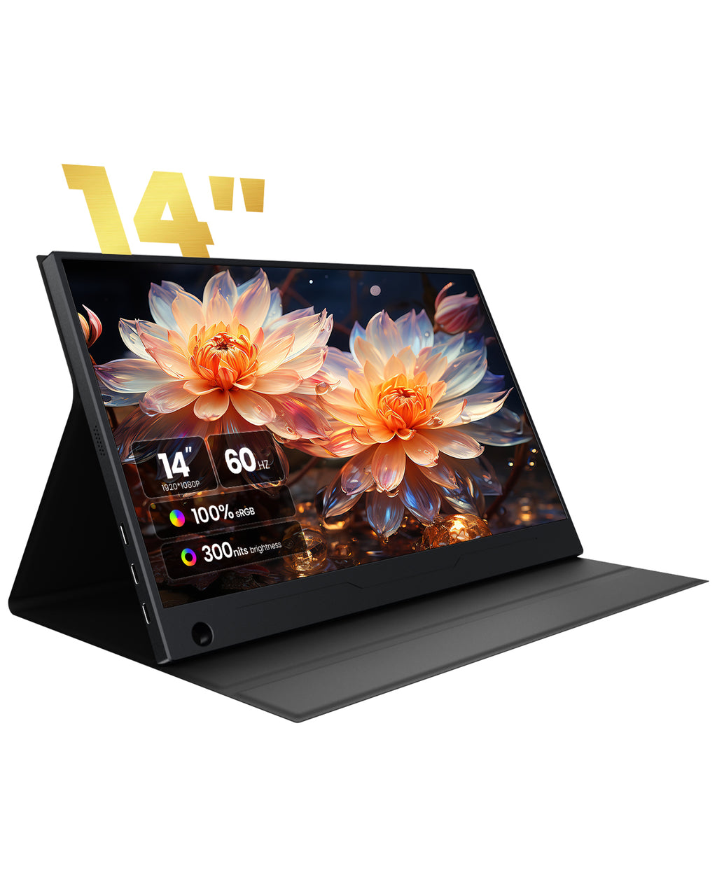 ZSCMALL prtable monitor 14”/15.6”/18.5” 1080P 120Hz Touch Monitor FHD 10-Point Touchscreen IPS Ultra light & Ultra thin slimbody Eye Care Flicker Free Low Blue Light HDMI
