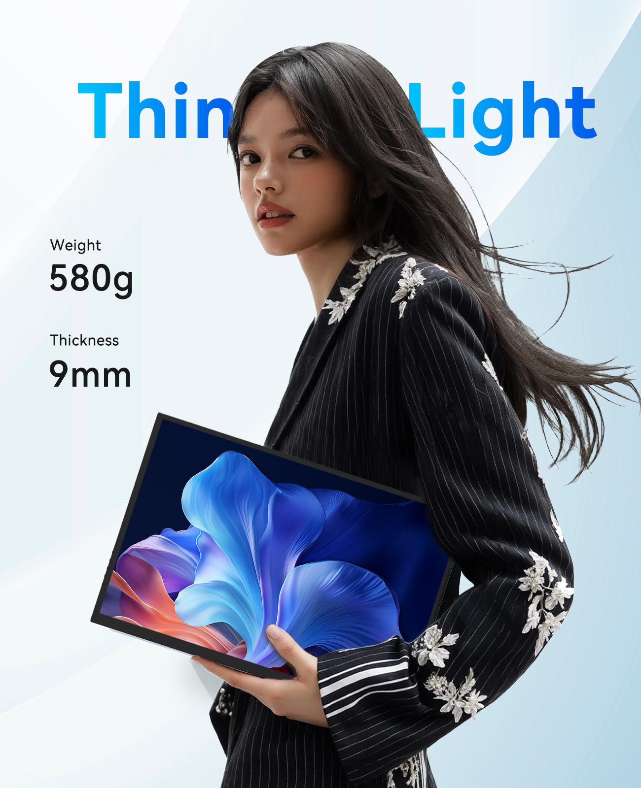 ZSCMALL prtable monitor 14”/15.6”/18.5” 1080P 120Hz Touch Monitor FHD 10-Point Touchscreen IPS Ultra light & Ultra thin slimbody Eye Care Flicker Free Low Blue Light HDMI