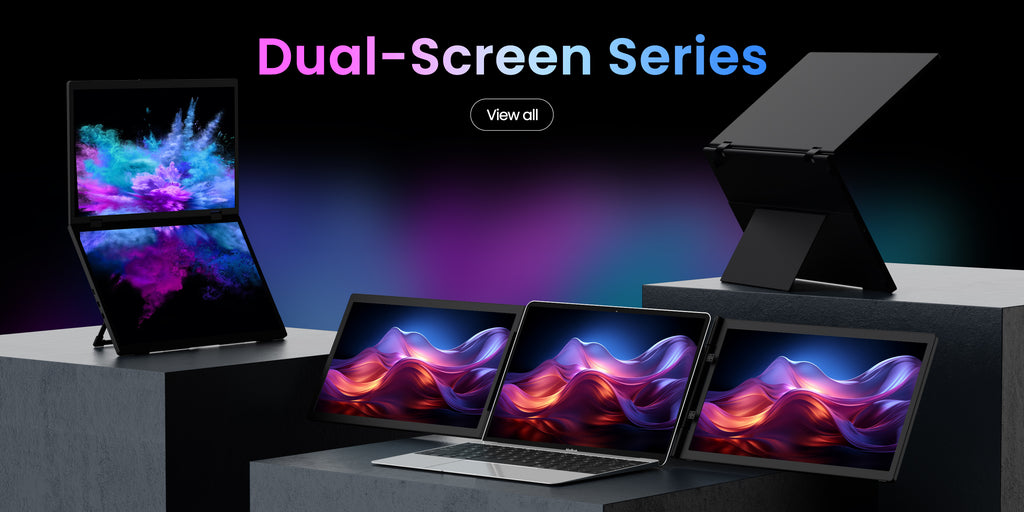 ZSCMALL Portable Monitor 15.6" 1080P IPS , Laptop Screen, Second Computer Gaming Display with Speakers, Travel Monitor for Windows/Mac/Android/iOS/Gaming Console